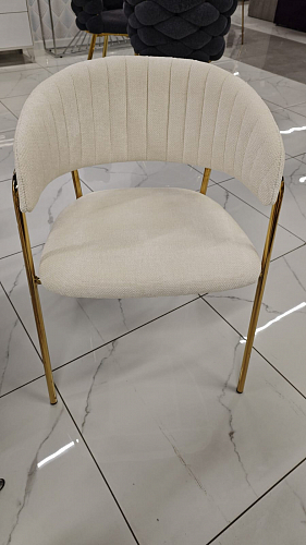 Стул на металлокаркасе Kamelia green / gold из шоурума 7